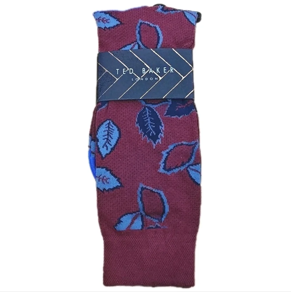5 Men's Dress Crew Socks Ted Baker English Laundry Penguin Preppy Dad O/S Nwt
